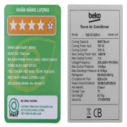 Máy lạnh Beko Inverter 1 HP RSVC10AV