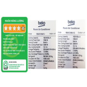 Máy lạnh Beko Inverter 2 HP RSVC18AV