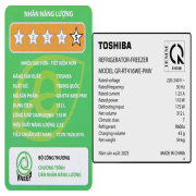 Tủ lạnh Toshiba Inverter 312 lít GR-RT416WE-PMV-MM