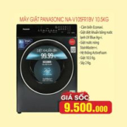 Máy giặt Panasonic Inverter giặt 10.5 kg - sấy tiện ích 2 kg NA-V105FR1BV