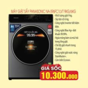 Máy giặt sấy Panasonic Inverter giặt 9 kg - sấy 6 kg NA-S96FC1LVT