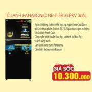 Tủ lạnh Panasonic Inverter 366 lít NR-TL381GPKV