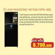 Tủ lạnh Panasonic Inverter 405 lít NR-TX461GPKV