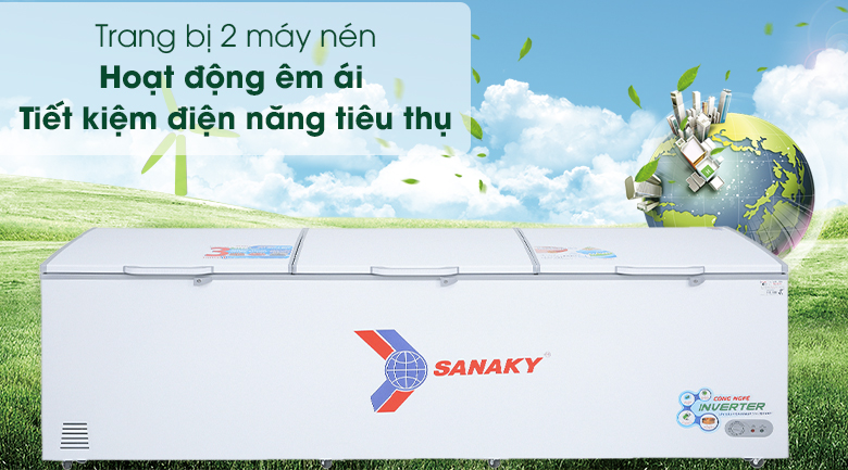 Tủ đông Sanaky 1143.5 lít VH-1399HY3 - Dễ dàng điều chỉnh nhiệt độ