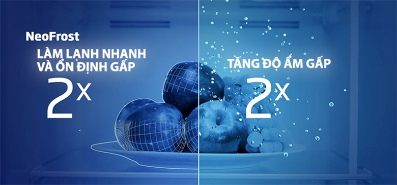 Hai dàn lạnh độc lập NeoFrost