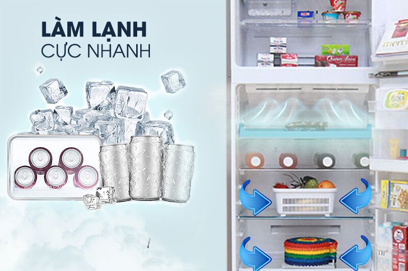 Với ngăn l&agrave;m lạnh k&eacute;p Dual Cooling Zone